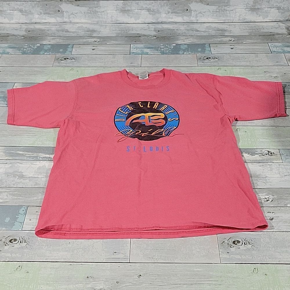 Dick Clark's American Bandstand Grill St. Louis Vintage 90s Pink Graphic T-Shirt